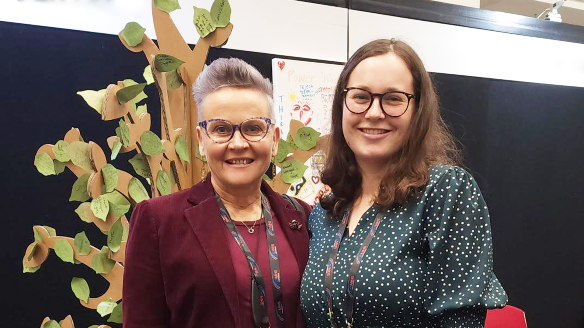 Left to right, Magdel Hammond, National Manager Mind and Body, and Elizabeth Tingle, Peer Support Service Manager, Auckland.